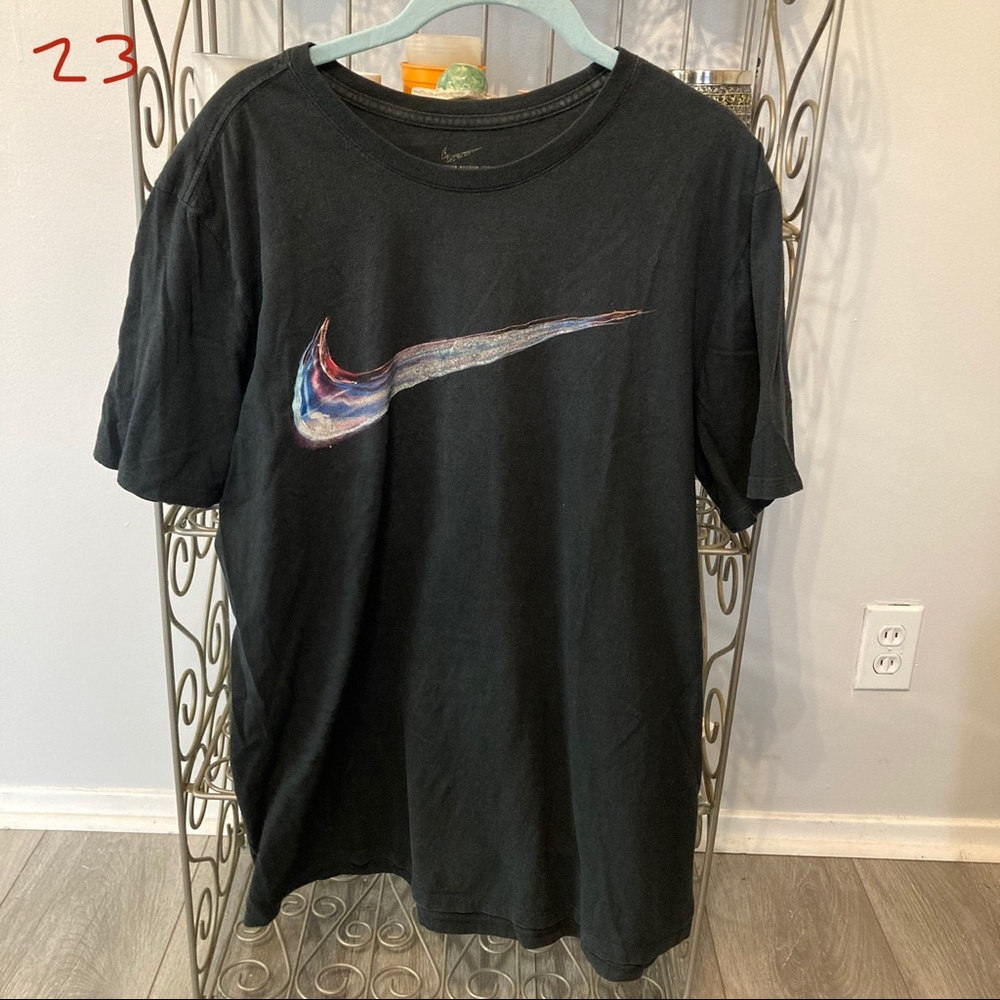 Multicolor Nike Swoosh tee
